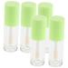 5 pi ces Tube Vide Refillable avec Brosse Conteneurs Plastique pour DIY Lip Gloss Portable pour Maquillage et Soin des