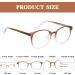 Yukang Blue Light Filter Glasses for Women - TR90 Lightweight Computer & Gaming Goggles in Loyal Coffee Color - Buy Online on GoSupps.com