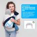 Vicloon Baby Sling Carrier for Newborns | Soft & Breathable 3D Mesh | Adjustable Buckles | Up to 20 kg | Blue Lattice Style - Buy Online on GoSupps.com