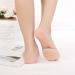 Keroius Toe Topper Liner Invisible Socks - 4 Pairs Beige | Sponge Cushion Forefoot Pads | Women's Half Socks - Buy Online on GoSupps.com