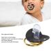 Personalized Bling Pacifier - Shiny Heart-Shaped Rhinestone Baby Nipple | Soft Light Newborn Gift - Black - Buy Online on GoSupps.com
