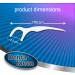 Dental Floss Picks - Non-Slip Handle, Thin Shred Resistant Floss - 75 Pcs - Oral Plaque Elimination - Buy Online on GoSupps.com