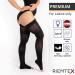 RIEMTEX PREMIUM Compression Stockings CCL2 23-32 mmHg Open Toe Thigh Highs for Women & Men - Size 1 - Black - Buy Online on GoSupps.com