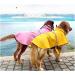 Mikayoo Large Dog Raincoat | Adjustable Waterproof Pet Clothes with Reflective Strip | Lightweight Yellow Rain Jacket for Dogs (Size L) - Buy Online on GoSupps.com