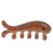Marmerdo Fish -shaped massage comb scalp credace massage comb Desiration ridge wooden ridge for the scalp.