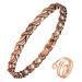 Vicmag copper magnetic hard band for women bracelets 99.99% solid pure copper adjustable size with jewelry gift box (copper fish tail)