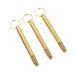 PACKOVE 3pcs Professional Brass Ear Cleaning Tools Kit Earwax Removal Tools for Wax Removal and Canal Massage Yellow