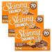 Skinny Crunch 3 x 100g Light Milk Chocolate Orange Bars With Welari Thank You Card Sweet Low 70 Calories Snack (300g) (3PACK)