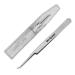 Ms.Queen Eyelash Extension Tweezers Professional Curved Pointed Isolation Tweezers for Classic Individual Volume Mink Lash Extensions