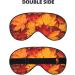 Soft Sleep Mask for Men & Women - Double-Sided Fall Maple Leaves Eye Covers | Adjustable Blackout Blindfold for Travel & Home Use - Buy Online on GoSupps.com