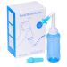 NOOOO Neti Pot Sinus Rinse Kit Nose Wash Cleaner Sinus Rinse Bottle Pressure Rinse Nasal Irrigation for Adults and Children BPA Free 300ml Light Blue