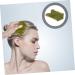 Hapinary Xiuyan Jade Head Massager Comb - Natural Jade Hair Scratch Tool for Relaxation & Wellness - Buy Online on GoSupps.com