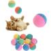 AXSWER 10 Pcs Cat Balls Soft Foam Elastic Latex Chew Ball Toy for Puppy Kitten Dogs Colorful Pet Toy - Buy Online on GoSupps.com
