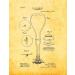 Stethoscope Patent Print Golden Look (5" x 7") M12365 5" x 7" Golden Look
