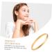 CALLARON 2 Pcs Birthday Present Miss Simple 7X0.8CM Golden - Buy Online on GoSupps.com