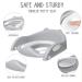 Potty Training Toilet Seat for Kids | Step Stool Ladder & Comfortable Chair with Anti-Slip Pads and Safe Handle | Soft Cushion Seat for Boys & Girls - Gray - Buy Online on GoSupps.com