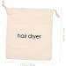 VINTORKY Travel Blow Dryer Hair Dryer Storage Bag Drawstring Organizer Travel Hair Dryer Pouch 33x30cm Beige - Buy Online on GoSupps.com
