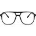 Feizedy Retro Blue Light Filter Glasses for Women & Men - 70s 80s Style PC Gaming Glasses - B2866 Black 54mm - Buy Online on GoSupps.com