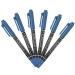 WOONEKY 6pcs Eyebrow Pen Eyebrow Tattoos Pen Pen Tool Surgery Pen Pen Plastic 13.9x1.8cm Blue