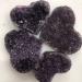 9cm-10cm Natural Crystal Craft Heart Shaped Stone Amethyst geode 1pc Chakra Reiki Balancing - Buy Online on GoSupps.com
