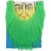 Buy Sueal False Beard Costume - Green U-Shaped Mustache for Kids & Adults | Funny Cosplay Hair Accessories - Buy Online on GoSupps.com