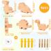 Buy 4-Piece Wooden Cabinet Buttons for Children's Rooms | Animal Motif Furniture Handles with Self-Adhesive & Screws - Dinosaur Design - Buy Online on GoSupps.com