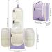 Women's Travel Hanging Toiletry Wash Bag - Light Purple Medium Size - Buy Online on GoSupps.com