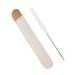 Tceapoo Stainless Steel Makeup Spatula with Leather Case Reusable Professional Facial Makeup Tools Spatula Tool Makeup Art Tool Facial Mixing Stick Manicure Stirring Tool Makeup Artist Tool Set