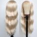Jolitime Platinum Blonde Body Wave Lace Front Wig - Heat Resistant Synthetic Hair Replacement for Women - Buy Online on GoSupps.com