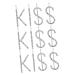 FOMIYES 3 Sets Kiss Hairpin Rhinestone Hair Clip Hair Barrettes for Girls Silver Hair Accessories Kids Hair Clips for Girls Hair Pin Small Hair Barrettes Diamond Child Decorate Rhinestones