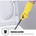 IUCGE Rubber Cleaning Gloves - Yellow, Medium Size, Pack of 3 Pairs - Reusable Dishwashing Gloves for Household Kitchen - Buy Online on GoSupps.com