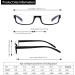 Kerecsen 5-Pack Half-Moon Reading Glasses for Women & Men - Black 2.0 Reader Frames with Spring Hinges | International Shipping Available - Buy Online on GoSupps.com