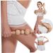 Buy Wooden Rolling Stick Body Massager - Khaki Beech Massage Tool for Neck & Home Use | International Shipping - Buy Online on GoSupps.com
