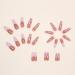 Justotry 24-Piece Pink Flame Coffin Nails - Press-On Ballerina Art Nails with Glue for Women - Buy Online on GoSupps.com