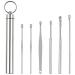 Ear Pick 6 Pcs Earwax Removal Kit Ear Curette Ear Wax Removal Tool Clear with a Storage Box
