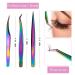 Eriseds BiFrost False Eyelash Tweezers Set - Rust-Free Stainless Steel 3-Piece Precision Tool for Eyelash Extensions & Hair Removal - Essential Beauty Salon Accessories - Buy Online on GoSupps.com