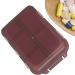 Travel Pill Organizer Box - Foldable Personal Daily Pill Case with 10 Grids Travel Pill Holder for Vitaming Fish Oils Brown - Buy Online on GoSupps.com