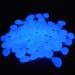 220 Pieces of Blue Fluorescent Decorative Stones for Garden Aquarium & Lawn Glow in the Dark Stones for Sidewalks Flower Beds Vases & More - Buy Online on GoSupps.com