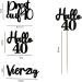 LOINFE Cupcake Toppers Pack of 24 Birthday Cake Toppers Cake Toppers Birthday 40th Gold Cake Toppers for Wedding Birthday Party Cake Decorations - Buy Online on GoSupps.com