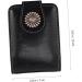 Small Lipstick Pouch - Leather Lipstick Organizer & Mini Cosmetic Bag with Mirror - Travel Size Makeup Case for Purse - Black 10x7x3cm - Buy Online on GoSupps.com