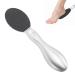 Foot File Callus Remover Scrubber Stainless Steel Dead Skin Scraper Double Sided Ergonomic Foot Rasp Pedicure Tool 10 Replaceable Sandpaper