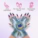 ManiGlovz - UV Protective Fingerless Gloves for Gel Manicures & Outdoor Activities - White Feather - Buy Online on GoSupps.com