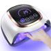 Naxbey UV for gel nails 168W LED lamp nails with a large 7.5-inch LCD touchscreen/4 timer settings/car sensor professional nail lamp for beginners make home salon 2