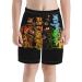 PWYNCKASV Anime F- -  F-' Teen Beach Pants Athletic Funny Shorts Quick Dry Pull Active Shorts White