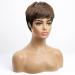 ALANHAIR Pixie Cut Human Hair Wig for Black Women | Glueless Short Hairstyle | Easy to Care for | Black Mix Brown Color - Buy Online on GoSupps.com
