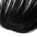 Clip in Bangs - 100% Remy Human Hair Fringe Extension | Natural Straight Black Hairpiece #1 - Buy Online on GoSupps.com