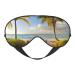 Palm Trees Beach Printed Soft Eye Mask Zero Eye Pressure Sleeping Eye Mask Travel Blackout Eye Mask