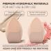 Dolovemk | Extra Large Beauty Egg Blender Makeup Sponge Face Foundation Blending Puffs Height:8.5cm(Dry)/10cm(Wet) (Beige) - Buy Online on GoSupps.com