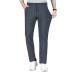 LUSHENUNI Men's Golf Pants Stretch Slim Fit Dress Pants Winter Lightweight Quick Dry Casual Work Pants with Pockets Grey 38