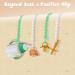 ZIMACATE Pacifier Chain 2 Pack | Food-Safe Silicone Clips for All Pacifiers | Ideal Biting Toys for Boys & Girls - Buy Online on GoSupps.com